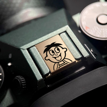 (Support customization) Suitable for Fuji Canon Nikon Sony camera brass hot shoe cover diy remarks model