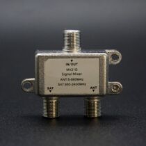 2 in 1 2 Way Satellite Splitter MX21D TV Signal Cable TV Sig