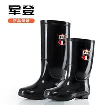 Car wash warm rain boots water] High-tube mens and womens fashionable rain boots waterproof new long-tube non-slip adult mid-tube rubber shoes