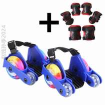 Heelys shoes light wheel starry sky skates glowing childrens hot rollers auxiliary learning four-wheel roller skates PU straps