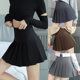 Spring and Autum Pleated Skirt Women's Skirt Short Skirt Student 2023 New High-Waist Slim Jk Small A-Line Skirt