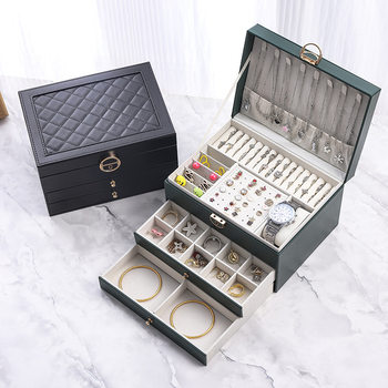 High-End Jewelry Storage Box with High Quality and Large Capacity