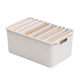 Clothing storage box Household pants storage artifact Wardrobe Clothing layered finishing box Jeans partition storage basket