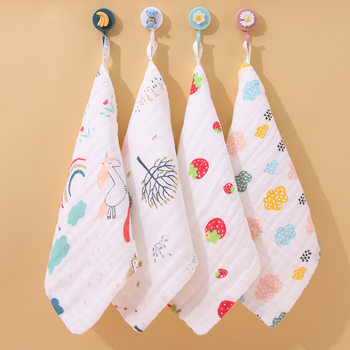 Baby Towel Pure Cotton Six-Layer A-Grade Gauze Towel Newborn Baby Towel Children's Face Towel Saliva Towel Square Towel
