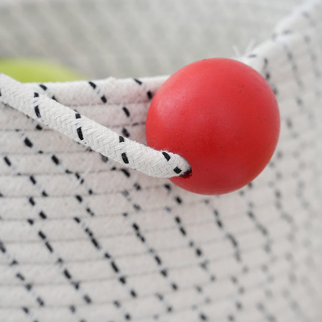 Togi Machine Lingmu Dirty Clothes Storage Basket ins Wind Internet Celebrity Home Cotton Rope Storage Bucket Dirty Clothes Basket Storage Box