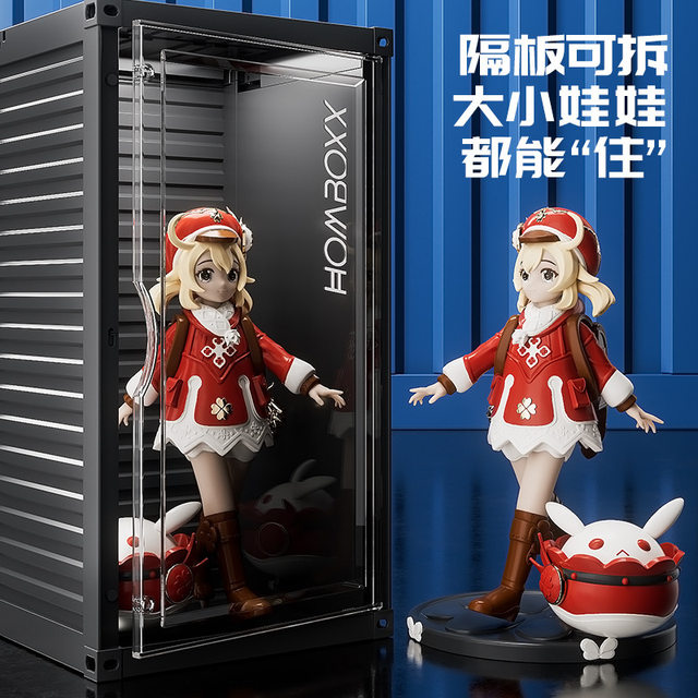 Bubble Mart Container Luminous Display Box Storage for Dolls, Figurines, Toys, Blind Boxes, and Model Display Cabinet