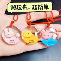 Baby teeth commemorative pendant fetal hair diy material package baby necklace pendant homemade childrens dental fetal hair commemoration