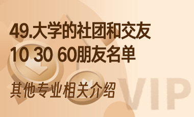 49.大学的社团和交友10 30 60朋友名单-吾爱张雪峰