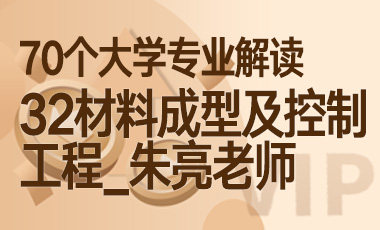32大学专业解读：材料成型及控制工程（门道_朱亮老师）-吾爱张雪峰