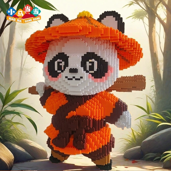 Extra-Large Chinese Panda Abao Children's Educational Puzzle Toy Building Blocks for Boys and Girls, High-Difficulty Adult Figurine