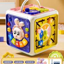 6 drum clap toy 1 educational early education hexahedral drum 1 month old infant and above 2 hand clap baby 0