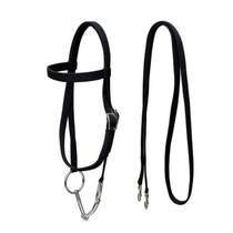 Water bit webbing halter fork rein strengthened ring chew mouth chew double layer special price horse leash