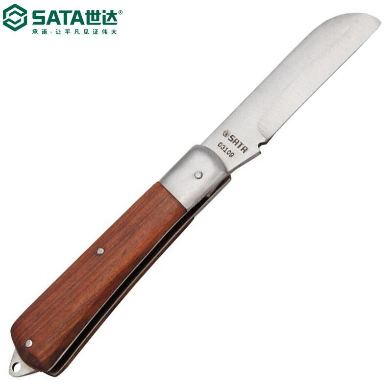 Shida (SATA) 03109 straight blade wood handle Electrical knife 70MM03109 straight blade wood handle Electrical knife 70MM-Taobao