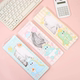 New Cartoon Student 20cm Ruler Set with Cute Animal Shapes, Triangle Ruler, Protractor, Stationery Supplies