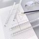 Three-Dimensional Triangular Ruler, Four-Corner Straight Ruler, Transparent Ruler, 15cm Plastic Student Triangle Ruler, Four-Sided Square Ruler, Surveying Ruler