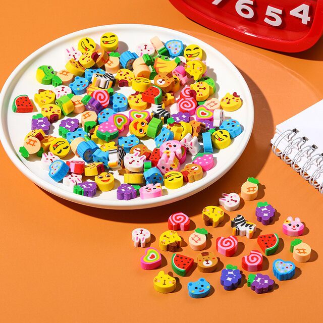 Cartoon Mini Cute Erasers for Children, Special for Primary School Students, Elephant-Shaped Erasers, Fun Pencil Erasers for Kindergarten