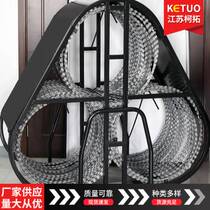 Anti-riot barrier net snake belly barrier wire mesh tube anti-riot barrier net sealing and control security telescopic three-tube barrier net