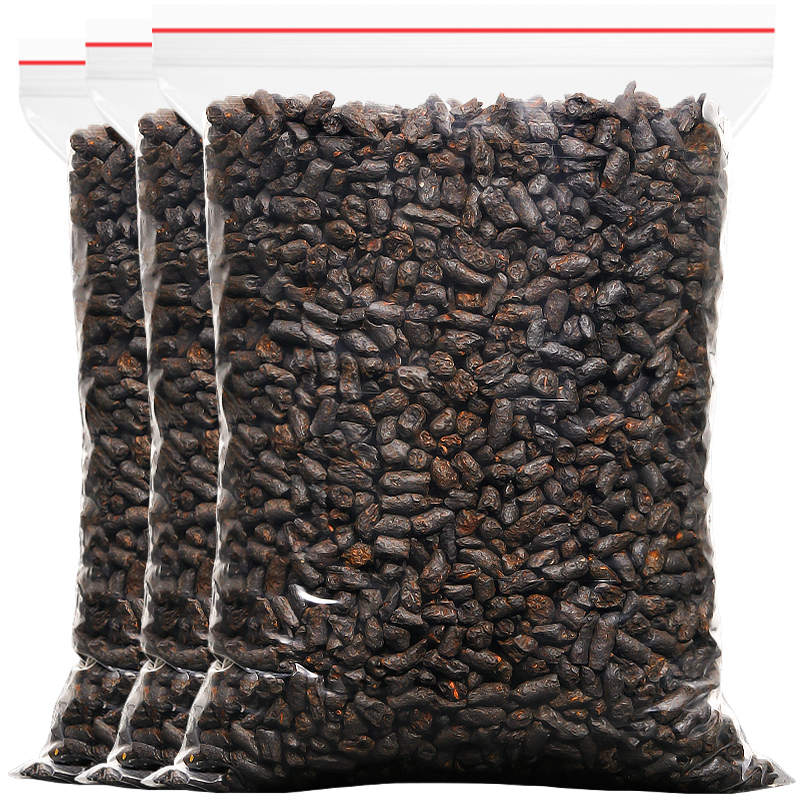 Tea Fossil Broken Silver Pu'Er Tea Ripe Tea Aged Fragrant Glutinous Type Ancient Tree Black Tea Old Man Tea Loose Leaf Tea 1500g
