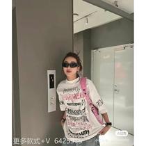 Spring Summer New Short Sleeves Clothing Printed Casual Sports 202400 Hitch Fashion Lovers Wear and Men B135