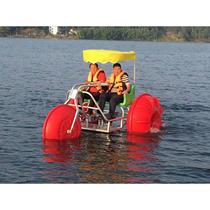 Water tricycle sightseeing car amusement boat pedal boat motorcycle pontoon car water floating inflatable boat plastic boat
