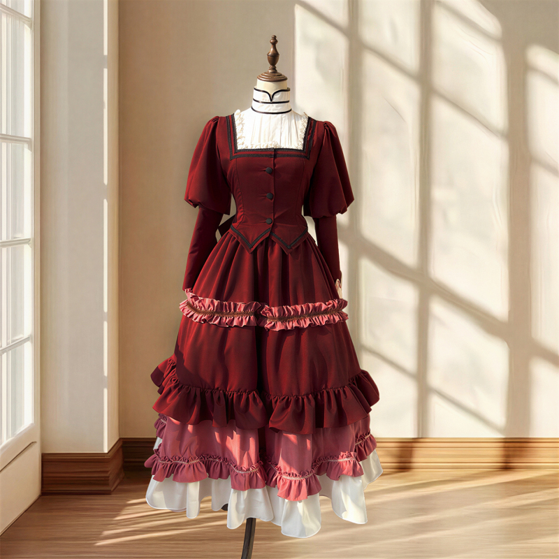 In Stock! Gosick Vol. 5 Redcurrant Dress Summer/Autumn Cosplay Costume