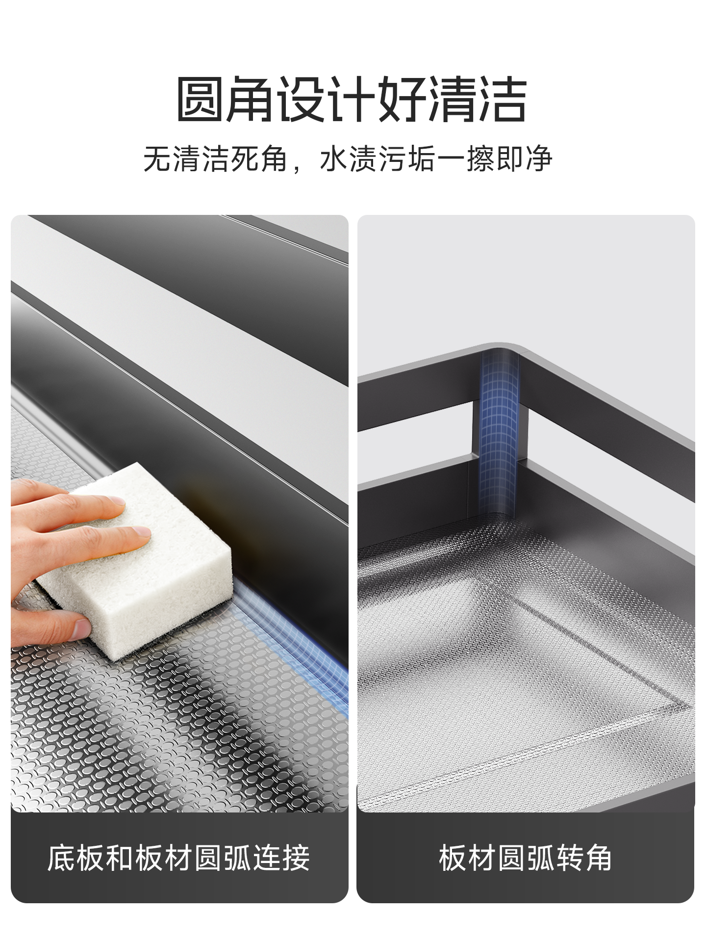 Chijian Pull-Out Basket Kitchen Cabinet Drawer-Type 304 Stainless Steel Three-Layer Bowl Basket Storage Rack Household Dish Rack