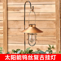 Décoration solaire Décoration Lamp Retro Retro Sensing Tungsten Filament Lamp Camping Light Garden Patio Anti Water Lamp Camp Light