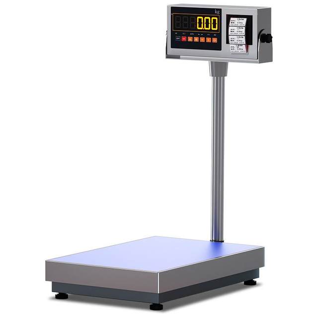 Electronic table scale 300kg self-adhesive printing electronic scale industrial weighing and coding machine label barcode weighing