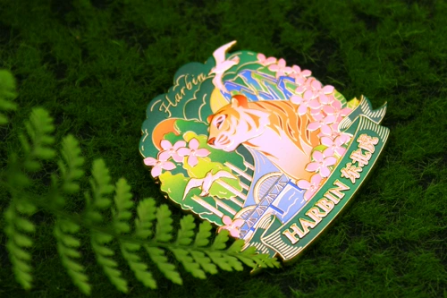 〖Пятно〗 Puppy Creative x Harbin AR холодильника наклейка сибирский тигр-культурный и творческий металлический магнитный тигр