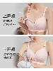 Maternity Front-Opening Nursing Bra for Large Busts, Postpartum Breastfeeding, Special Push-Up Anti-Sagging, Dual-Use during Pregnancy, Large Size Bra