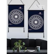 Guangxi Zhuang Characteristic Office Conference Room B&B Bronze Drum Painting Ethnic Style Wall Decoration Fabric Hanging Painting