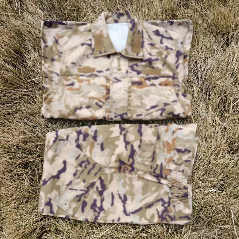 New Camouflage Uniform Set Green Summer All-Season Outdoor Long-Sleeve Frog Workwear Top and Pants