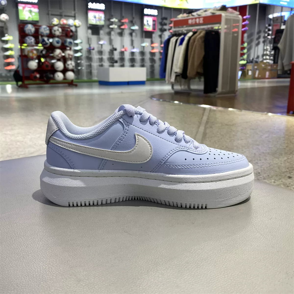 Genuine Nike COURT VISION ALTA повседневные кроссовки с толстой подошвой высотой роста DZ5394-101