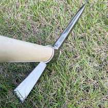 Multifunctional large and small stainless steel outdoor pickaxe for digging tree roots digging bamboo shoots cross pickaxe wooden handle agricultural pickaxe