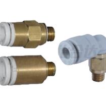 XZC11-D3D3 2D4D6-M3 M5 M6 1 small quick-plug connector hexagonal hole direct head brass