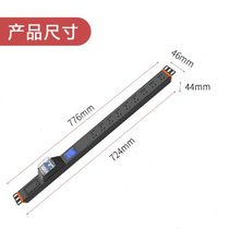 High power 6-position three-hole 3-position 10A five-hole air switch with overload protection and digital display meter PDU cabinet strip
