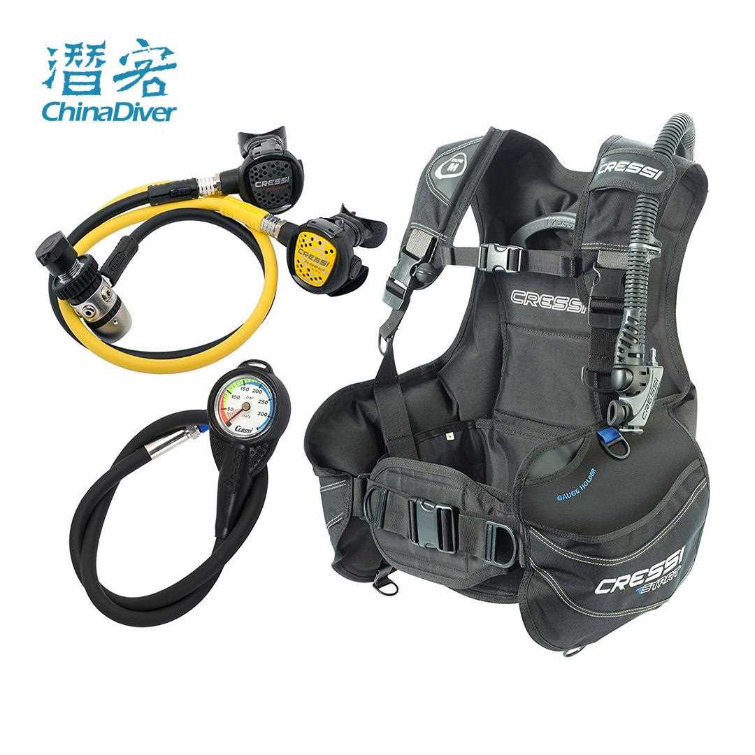 Плавучий жилет Cressi Start BCD для дайвинга с регулятором дыхания, костюм для глубокого погружения, полный комплект снаряжения Keyuesi Изображение 1