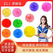 Matte cheerleader cheerleader cheerleading polo ball handball with flower match square dance bodybuilding and dance performance