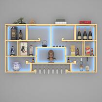 Wine cabinet wine rack living room modern Chinese style home wall hanging display creative red wine rack wall storage rack