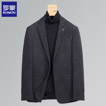 Lomon striped suit mens spring new single suit jacket business slim casual suit Korean style small suit for men