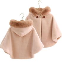 Clearance Korean style baby cloak autumn and winter outdoor windproof quilt extended shawl childrens mens coat spring and autumn womens