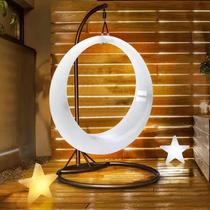 Outdoor courtyard swing outdoor rocking chair B&B Internet celebrity luminous hanging chair moon creative childrens indoor balcony decoration
