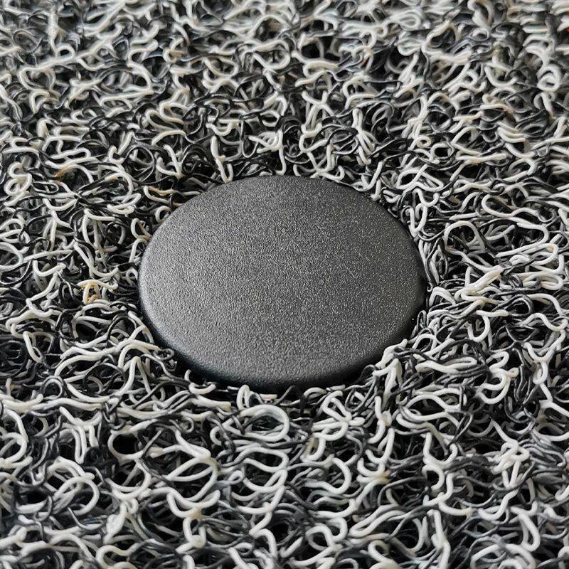 Car wire coil leather carpet floor mats universal double-layer anti-slip copper buckle foot mats fixed buckle artifact