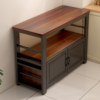 Kitchen Storage Rack, Floor-Standing Multi-Functional Workbench, Vegetable Cutting Table, Microwave Oven, Multi-Layer Storage Cabinet, Sideboard Cabinet