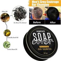 50g Black Hair Soap Hair Darkening Soap Shampoo Bar Fast Eff