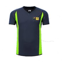 Gray green slim fit basketball referee uniform top sweat-absorbent and breathable customizable printed with LOGO