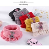 Демисезонный детский шарф, трикотажный милый удерживающий тепло шарф-платок подходит для мужчин и женщин, увеличенная толщина