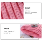 Демисезонный детский шарф, трикотажный милый удерживающий тепло шарф-платок подходит для мужчин и женщин, увеличенная толщина