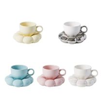 200ml Fashion Tea Cups Ceramic Coffee Mug with Flower