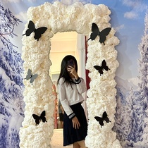 Foam glue internet celebrity cloud bubble mirror full body mirror diy cream glue frame decoration kindergarten environmentally friendly foam glue